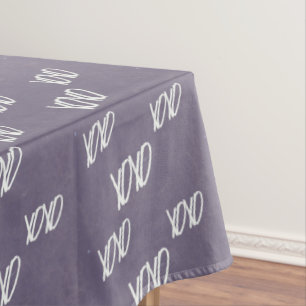 Xoxo Handschrift auf grau Tischdecke