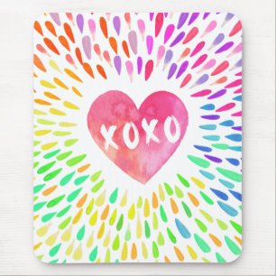 XoXo Heart Mousepad