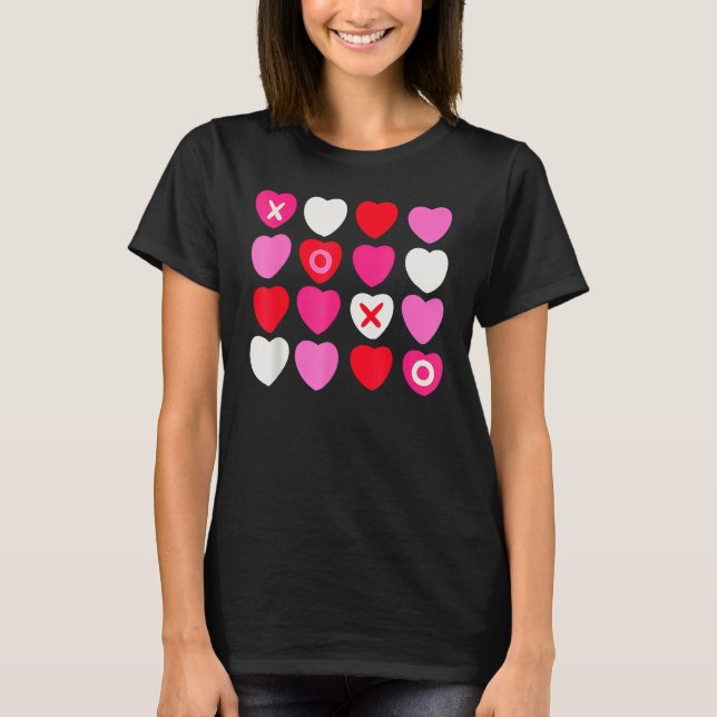 XOXO Hearts Valentine's Day  for Him Her Kids T-Shirt (Vorderseite)