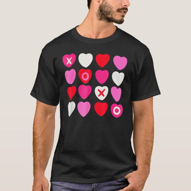 XOXO Hearts Valentine's Day  for Him Her Kids T-Shirt (Vorderseite)