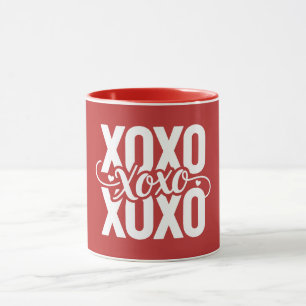 XOXO Hearts Valentinstag Tasse