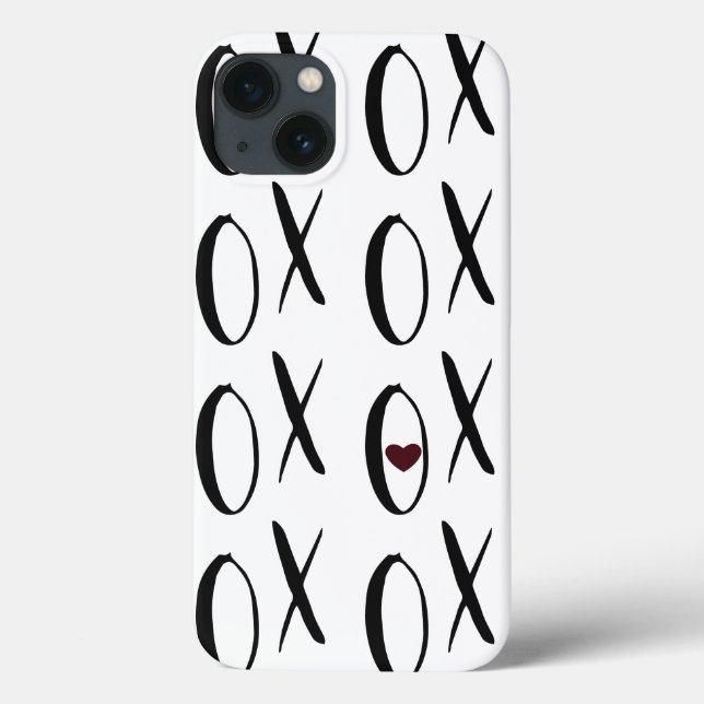 XOXO Herz Case-Mate iPhone Hülle (Rückseite)