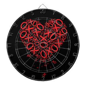 XOXO Herz Dartscheibe