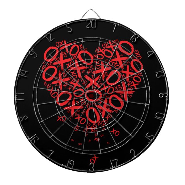 XOXO Herz Dartscheibe (vorne)