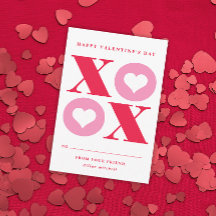 Xoxo Herz-Klasse Valentine-Tageskarte