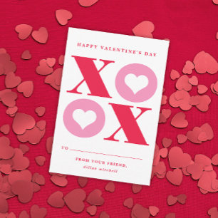Xoxo Herz Klassenzimmer Valentinstag Karte