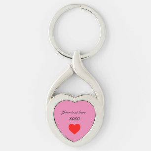 XOXO HERZ personalisieren Schlüsselanhänger