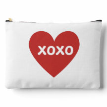 XOXO Herz-Reißverschluss-Tasche Make-Up-Tasche