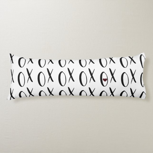 XOXO Herz Seitenschläferkissen (Vorderseite)