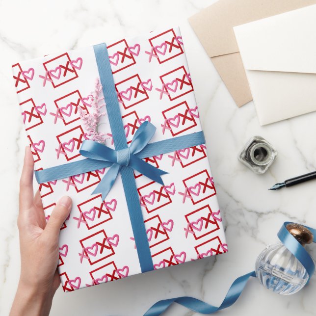 XOXO Herz Valentinstag Liebe Geschenkpapier (Schenken)