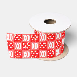 XOXO Herzen Valentinstag Satinband