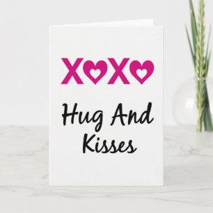 Xoxo Herzliche Küsse Karte