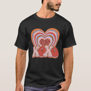 XOXO Herzschlager und Kisses Valentinstag Groovy L T-Shirt