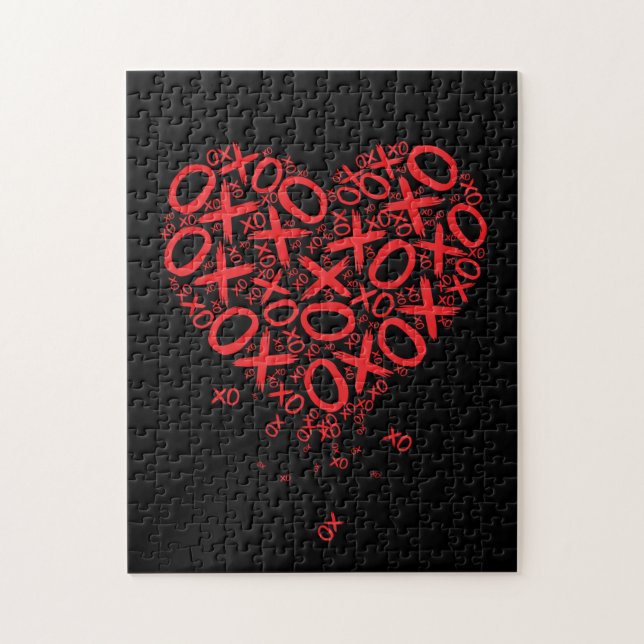 XOXO Herzweihnachtsfest Puzzle (Vertikal)