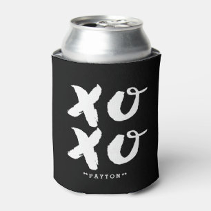 XOXO Hugs & Kisses Brush Typografy Can Cooler Dosenkühler
