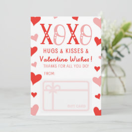 XOXO Hugs Kisses Valentine wünscht Karteninhaber Einladung