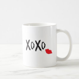 XoXo-Hugs-Kisses-with-Red-Lips Kaffeetasse