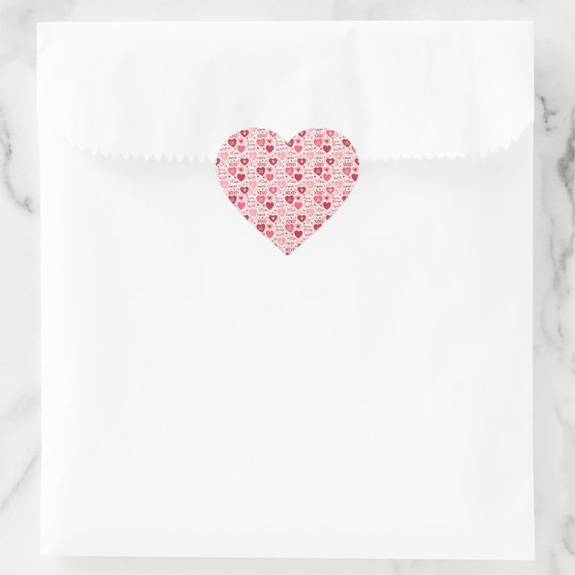 XOXO & Immer Mein  Herz-Aufkleber (Tasche)