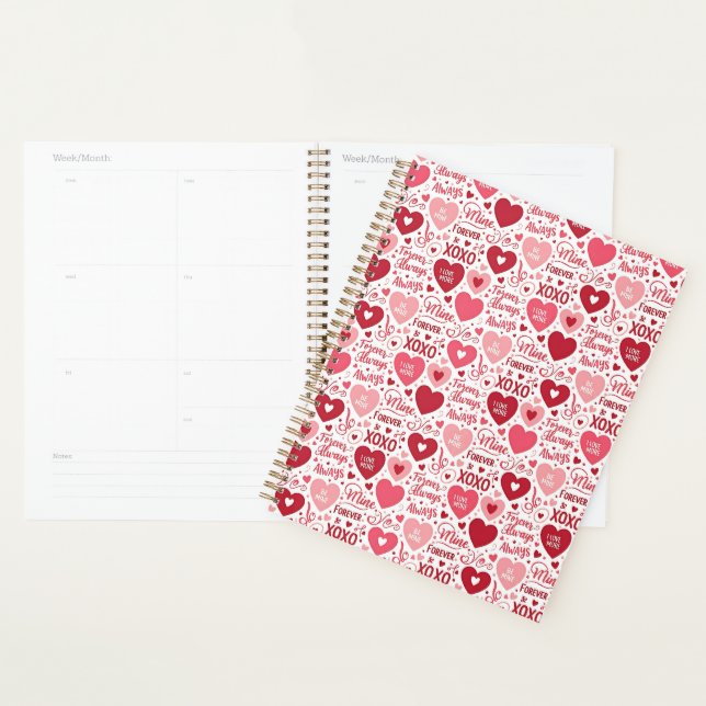 XOXO & Immer Mein Pink Rot Planer (Anzeige)