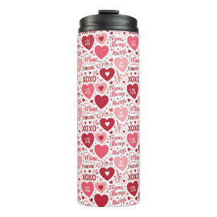 XOXO & Immer Mein Pink & Rot Thermosbecher