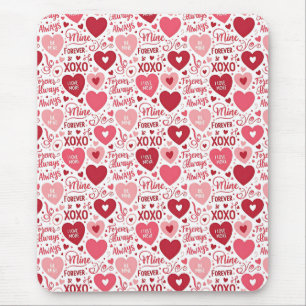 XOXO & Immer Mein Rosa Rot Mousepad