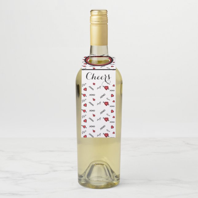 XOXO-Liebe Flaschenanhänger (Auf Flasche)