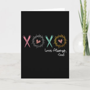 Xoxo Liebe immer Gott Karte