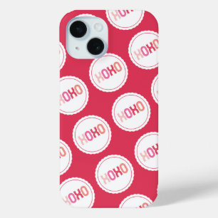 XOXO Liebe Kisses Scalloped Dots Valentinstag iPhone 15 Hülle