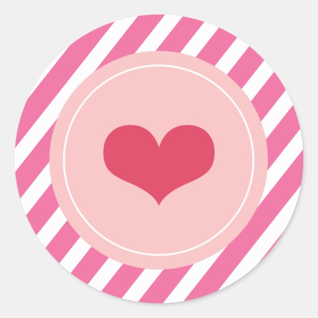 XOXO Liebe & Kisses Valentine Party 3 Zoll Sticker (Vorderseite)
