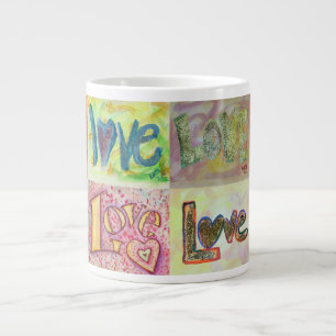 XOXO Liebe Mosaic Collage Paintings Tasse