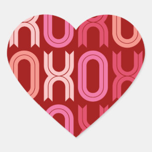 XOXO Liebe und Kisses Valentine's Day Stickers