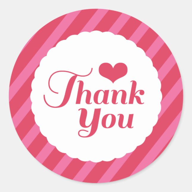 XOXO Liebe Valentine Party Danke Stickers (Vorderseite)