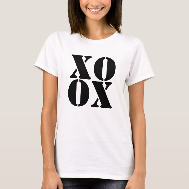Xoxo Liebe valentin's Day T - Shirt Design (Vorderseite)