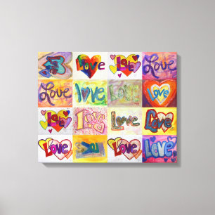 XOXO Liebe Word Artwork Bilder Leinwand Drucken
