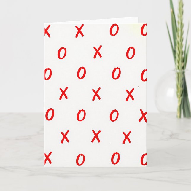 Xoxo Liebeskarte Karte (Vorderseite)