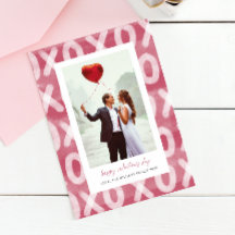 XOXO Muster Couple's Foto Valentinstag