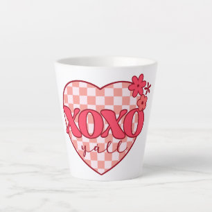 XOXO Niedliches und liebenswertes rosa Herz Milchtasse
