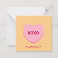 XOXO-Orange-Konversation Herzstück Valentinstag