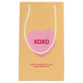 XOXO orange rosa Konversation Herz Valentine Kleine Geschenktüte