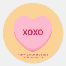 XOXO orange rosa Konversation Herz Valentine