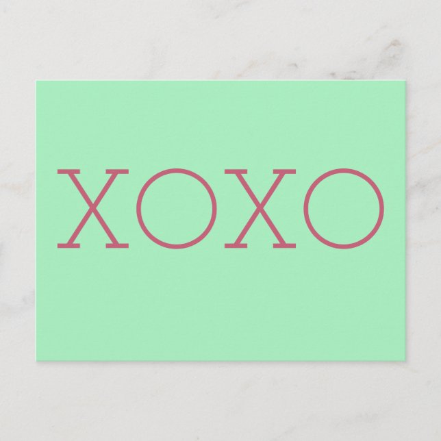 XOXO Postkarte (Vorderseite)
