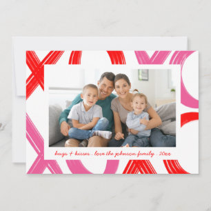 XOXO Rosa Rote Schläger und Kisses Valentine