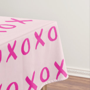 XOXO rosa Valentinstag Tischdecke