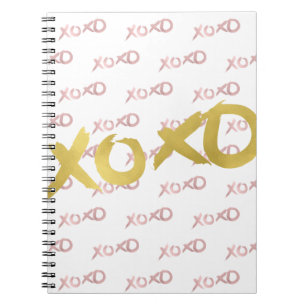 XOXO Rose Gold Moderne Imitate Kinderspielplatz Notizblock