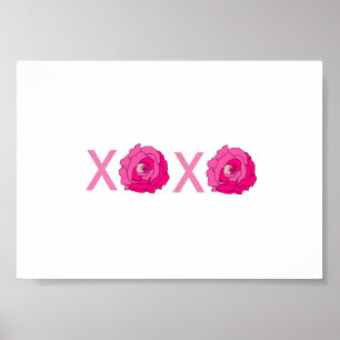 XOXO Rosen-Druck Frameable Plakat