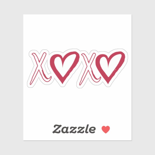Xoxo Sticker, Hugs und Kisses Sticker, Geschenk fü Aufkleber (Blatt)