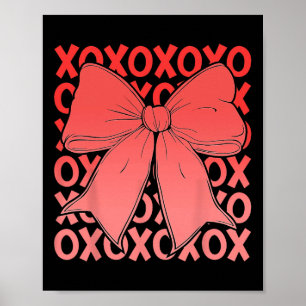Xoxo The Original Love Letters Retro Kariert Valen Poster