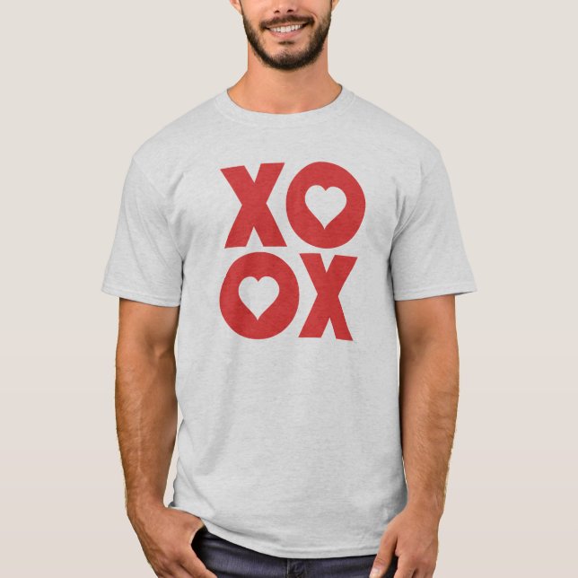XOXO umarmt und küsst Valentinstag T-Shirt (Vorderseite)