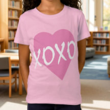 XOXO Umarmungen Küsse Rosa Herz Rosa Mädchen