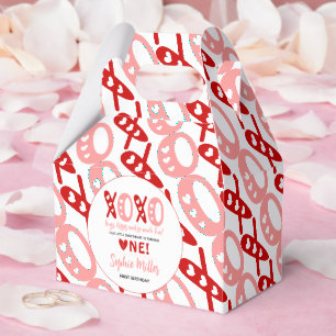 XOXO Umarmungen & Küsse Valentinstag 1. Geburtstag Geschenkschachtel